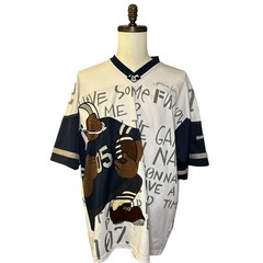 Vintage platinum fubu fat Albert football jersey