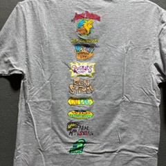Nickelodeon Adult Teen 90s Characters Crew Neck T-Shirt Size Medium