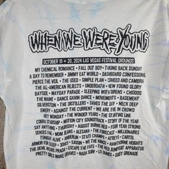 When We Were Young Music Festival T Shirt Las Vegas 2024 White w/ Tie Dye L