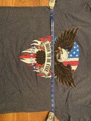 USA patriotic t shirt mens large Born To Be Free 4th Of July