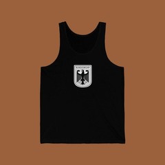 GERMAN MILITARY TANK TOP SHIRT BUNDESWEHR BLACK COTTON PHYSICAL TRAINING P.T.U