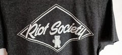 Riot Society Small Bear T-shirt Charcoal Color