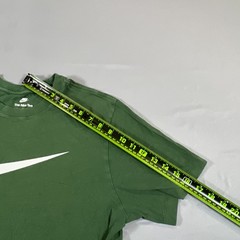 Nike T Shirt Mens Large Green Cotton Swoosh Logo Short Sleeve Crew Neck Pullover