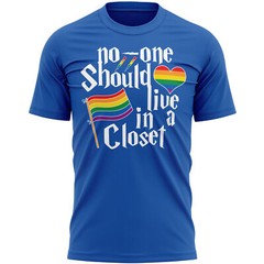 Noone Should live in a Closet T Shirt LGBTQ Gay Pride Month Gifts For Him Non…