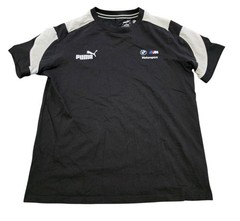 Puma × BMW Motorsport Racing Black Logo Graphic T-Shirt Size L