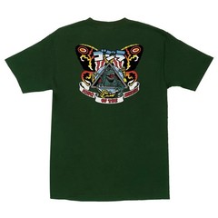 Santa Cruz X Godzilla Natas Kaupas MOTHRA Skateboard T Shirt FOREST