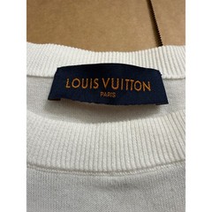 LV Amen Break Green Logo Knit T-Shirt White RM221 JS5 HMN81W XS