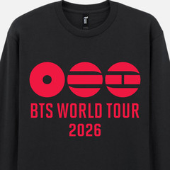 BTS T-Shirt KPOP Band Graphic Long Sleeve Tee BTS Tour Print Choice Adult Teen