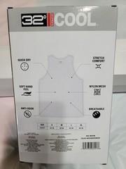 Brand New 32 Degrees Cool Men’s Comfort Mesh Tank Tops – 3 Pack White Large