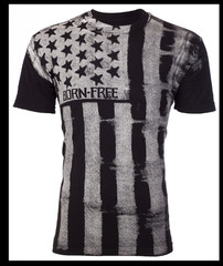 ARCHAIC by AFFLICTION American Flag UPRISING NOW Short Sleeve Slim Fit T-shirt