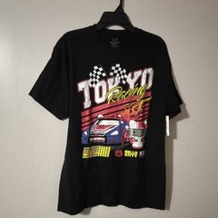 Men’s Hello Kitty Tokyo Racing Graphic Tee Black Large