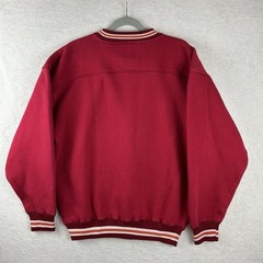 Vintage 90s Great Wall Of China Souvenir Sweatshirt Red Varsity Ribbed Men M