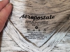 Aeropostale Mens Medium M Vneck Tshirt Partial New Tag See Description Sold Asis