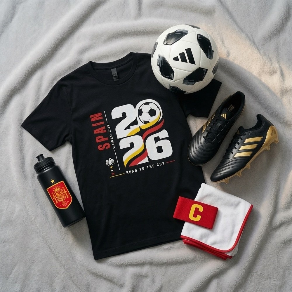 Spain 2026 World Cup T-Shirt | Spain National Team 2026 World Cup Shirt