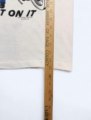 Vintage The Fonz Sit On It Ringer T-Shirt Happy Days 1976 (14×21) White Stains
