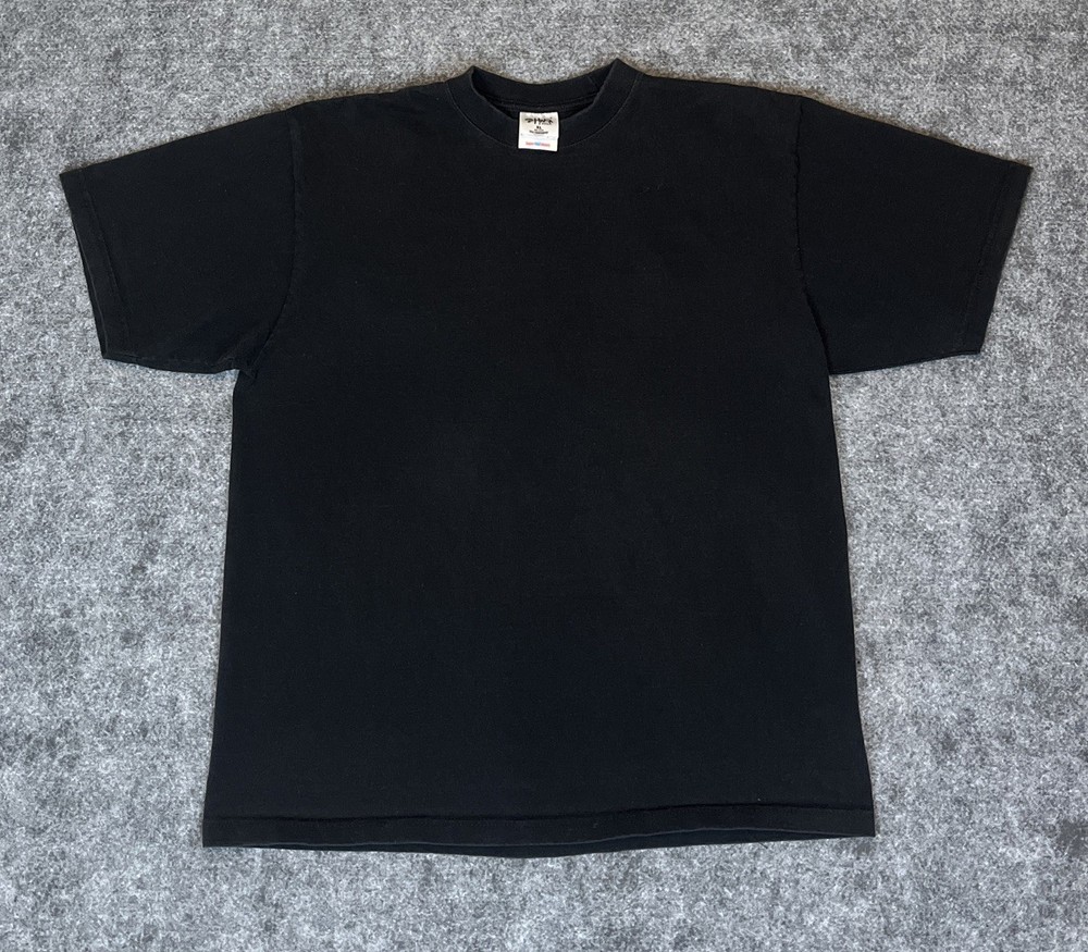 SHAKA WEAR SUPER MAX HEAVY WEIGHT T-SHIRT BLACK TEE PLAIN BLANK XL