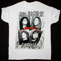 METALLICA BAND AND JUSTICE FOR ALL WHITE T-SHIRT1