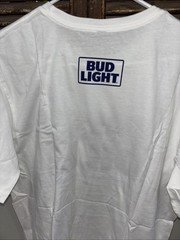DISTRICT MADE WHITE BUD LIGHT TEE SHIRT TOP MENS SIZE Large NWOT