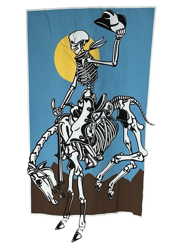 Artist Union T Shirt Large Skeleton Cowboy & Horse