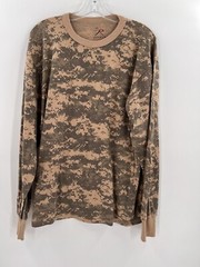 ROTHCO DIGITAL CAMO LONG SLEEVE TEE SHIRT SIZE LARGE EASY WEAR MACHINE WASH