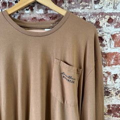 Eddie Bauer Workwear T-shirt Long sleeve Brown Pocket T Mens 2XL XXL