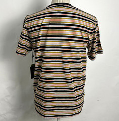Dark Seas Knit Pocket T-Shirt Bagby Black/Tobacco/Burnt Orange/White Size M NWT