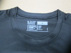 5.11 Tactical Men’s Size Large Black Loose Fit Crew Short Sleeve Shirt