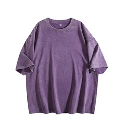 Vintage Washed T Shirt Men Women Oversized Tee 100% Cotton Casual Streetwear