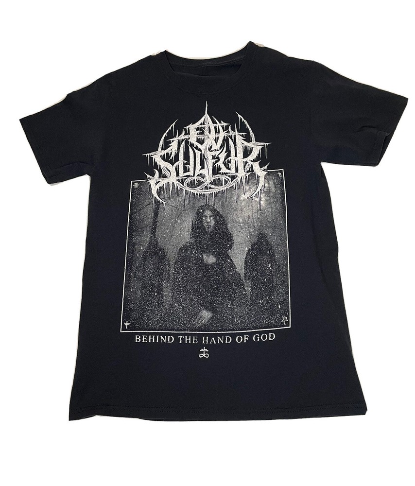 Ov Sulfur Rock Band Shirt S Deathcore Metal Behind The Hand Of God Graphic LV