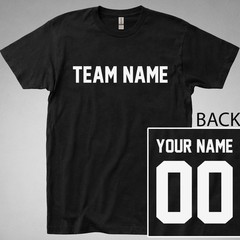 CUSTOM T-Shirt JERSEY Personalized ANY COLOR Name Number Team Soccer Football