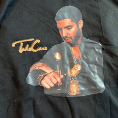 Drake Take Care Album Cover T Shirt (2) Bundle Lot Black Mens Size Medium And XL