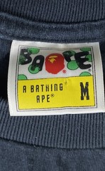 BAPE Men’s Black Baby Milo Food Graphic Big Ape Head T-Shirt Size M