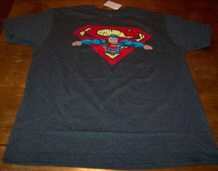 AWESOME SUPERMAN Dc Comics T-Shirt MENS LARGE NEW w/ tag