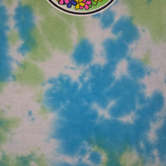 Buc-ee’s Lei’d Back Tie Dye Shirt Adult Medium Green Blue Short Sleeve (READ)