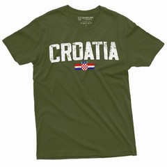 Croatia T-shirt Hrvatska Mens Womens tee Shirt Croatian Flag National Tee