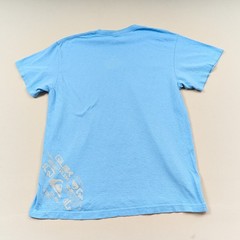 Vintage 90s Quiksilver Graphic T-Shirt Men’s L Blue Wave Logo Wrap Around