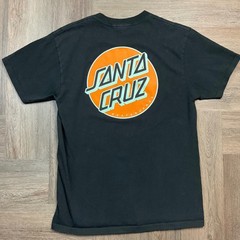 Santa Cruz Skateboards T Shirt Mens Medium Black Logo Graphic Skate Tee Retro