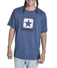 Converse Men’s Lot of 3 Logo Crew Tees in Black, White & Blue Pick Your Size NWT