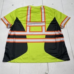 OUFISUN Shirt Mens 4XL Yellow American Flag Hi Vis Safety Tee Graphic Patriotic