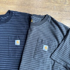 Carhartt Pocket T Shirt Lot Of 2 Striped Size XL