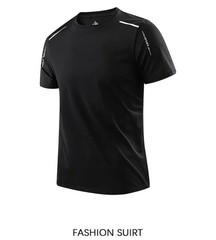 SlimFit CHRLCK Men’s Quick Dry Running T-Shirt Breathable Sports Gym Fitness Top