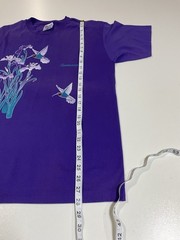 Vintage Tennessee Hummingbird T Shirt Sz L Single Stitch Glitter Floral 90s