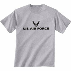 YOUTH AIR FORCE CHILDRENS TEE PHYSICAL TRAINING MILITARY SHIRT GREY USAF