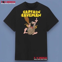 Captain Caveman Cartoon T-Shirt Full Sizes S to 5XL