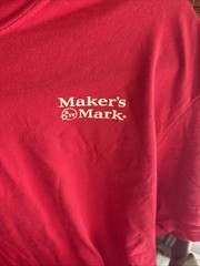 Men’s Red Makers Mark Graphic T Shirt- Size M 100% Cotton