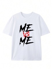 Round Neck Short Sleeve Men’s T-Shirt, Creative Printing Pattern