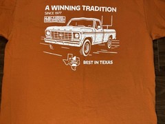 1977 Ford Truck T-shirt ( Texas Longhorns) Size Large – See Description