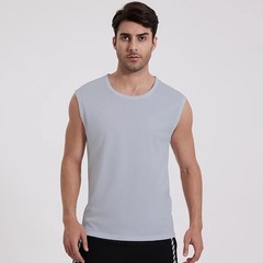 Mens Sleeveless Muscle Tee Cotton 3 Pack Solid Blank Tank Top T Shirt Gym Summer