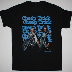 VTG Cheap Trick In Color Men T-shirt Black Cotton Unisex All Sizes 2F290