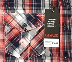 Men’s Plaid Short Sleeve Shirt Button Up 2Pockets Adult M,L,XL,2XL MSRP $42 NWT